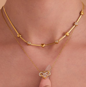 AMORA HERRINGBONE NECKLACE