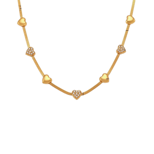 AMORA HERRINGBONE NECKLACE