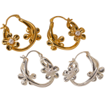 Load image into Gallery viewer, FLORIN HOOP EARRINGS
