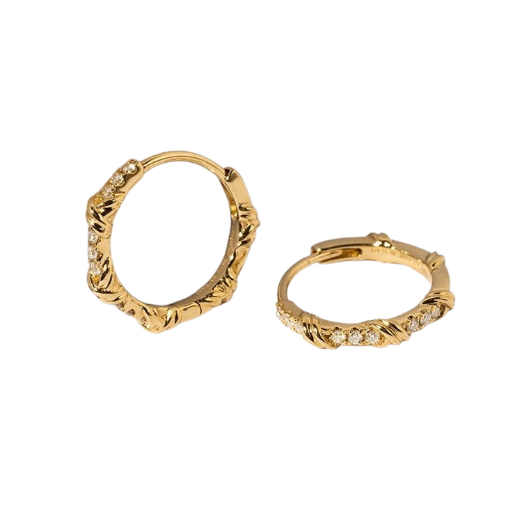 MAUVE HUGGIE HOOPS