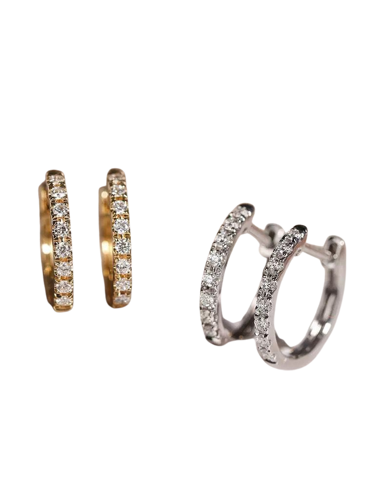 MAVI ZIRCON HUGGIE HOOPS