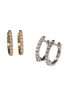 MAVI ZIRCON HUGGIE HOOPS