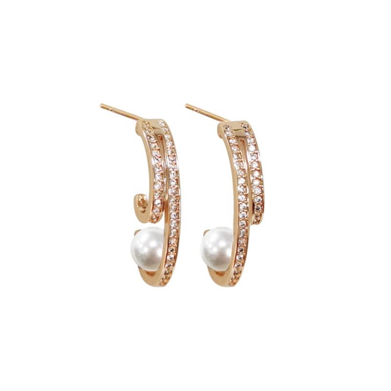 LYORA ZIRCON STUD EARRINGS