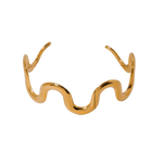 Load image into Gallery viewer, WAVEFORM CUFF BANGLE
