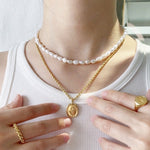 Load image into Gallery viewer, GIANNA PEARL NECKLACE
